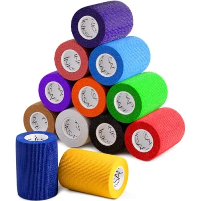 Abbildung von Inksafe Selbsthaftende kohäsive Bandagen, Haftbandage 7,5 cm x 4,5 m, Box mit 12 Stück