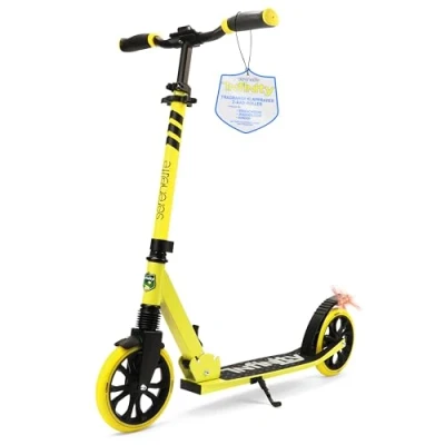 Abbildung von SereneLife Roller für Kinder &amp; Erwachsene, Unisex Tretroller, Cityroller, klappbar höhenverstellbar, Big Wheel Scooter bis 120 kg belastbar, Kinderroller, Kickscooter große Räder Junge Mädchen