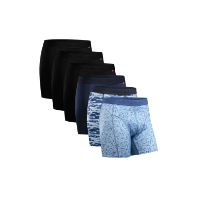 Abbildung von Danish Endurance 6 PACK Performance Boxershorts, Herren, Größe: Large, Blue/black