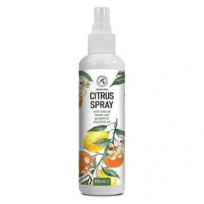 Abbildung von Aromaspray Zitrus 250ml Aromatisches Spray mit ätherischem Zitronenöl und Grapefruitöl Natürlicher Raumduft Aromatherapie Raumspray Kissenspray Wäschespray Duftspray Lufterfriescher