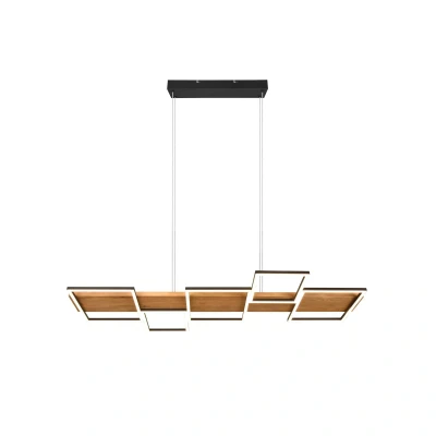Abbildung von TRIO Leuchten LED Pendelleuchte »Harper«, 1 flammig, Leuchtmittel Board fest integriert, Hängelampe aus Holz und Metall, höhenverstellbar, mit 3 Dimmstufen