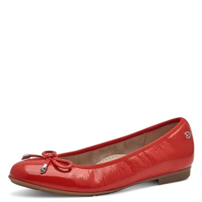 Abbildung von Tamaris Klassischer Ballerina, Damen, Größe: 39, Red patent Schuhe