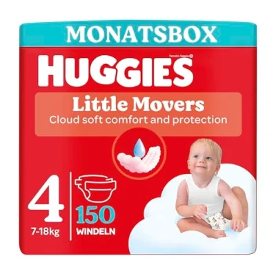 Abbildung von Huggies Baby Windeln Little Movers, Disney Design, Größe 4, 150 St. (3 x 50), Monatsbox