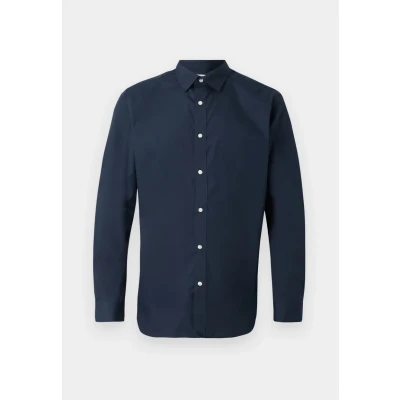 Abbildung von Jack &amp; Jones Jjjoe Plain Businesshemd, Herren, Größe: Large, Navy blazer