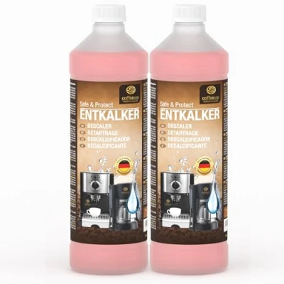 Abbildung von Coffeeano 2x 750ml Entkalker für Kaffeevollautomaten und Kaffeemaschinen, 12 Anwendungen, Delonghi, Siemens, EQ Series, Jura, Krups, Bosch, Miele, Melitta, WMF uvm.