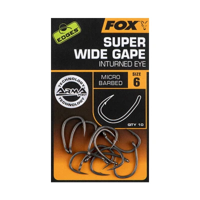 Abbildung von Fox Edges Armapoint Super Wide Gape Inturned Eye Karper Haak #4 (10 stuks) Karpfenhaken