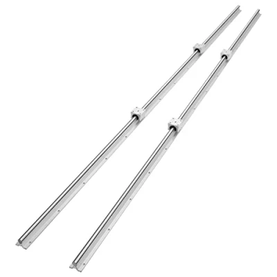 Abbildung von VEVOR Linearführungsschienen Set, SBR16 2000 mm, 2 Stück 78,7 Zoll/2000 mm Führungsschienen und 4 SBR16UU Gleitblöcke, Linearschienen Lagersatz für automatisierte Maschinen, DIY Projek