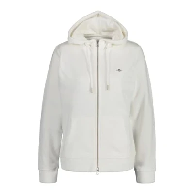 Abbildung von GANT Regular Shield ZIP Sweatjacke, Damen, Größe: 42, Weiß