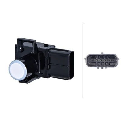 Abbildung von HELLA 6PX 358 270 131 Parksensoren weiß TOYOTA: Corolla Verso, Land Cruiser Prado 150