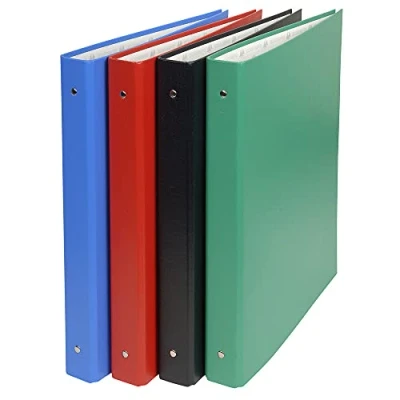 Abbildung von Exacompta 52432E Ringbuch (Festem Karton, PVC, 4 Ringe, Rücken 40 mm, DIN A4) Sortiert Farben