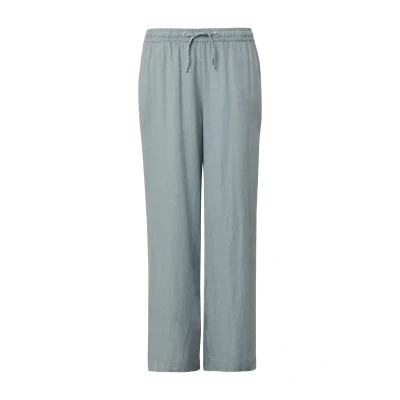 Abbildung von QS Damen 2162961 Leinen Hose, lang, salbeigrün, 42W x 32L