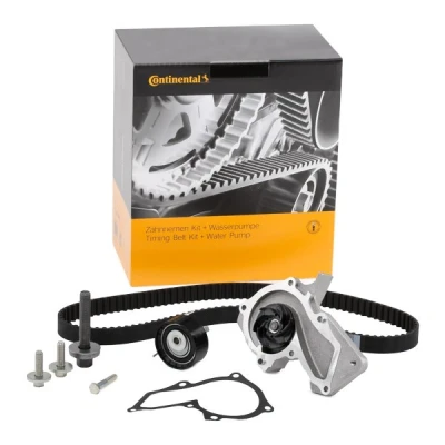 Abbildung von CONTITECH CT881WP3 Wasserpumpe + Zahnriemensatz mit Nockenwellenschrauben 117 FORD: FOCUS 3, FIESTA 6, B Max, VOLVO: V50, S40 II, C30