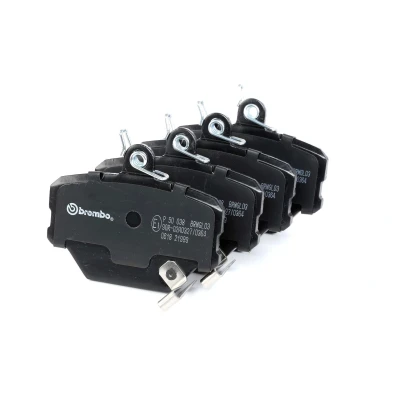 Abbildung von BREMBO P 50 038 Bremsbelagsatz mit akustischer Verschleißwarnung Bremssattelschrauben ohne Zubehör SMART: Fortwo II Coupe, Roadster Coupe