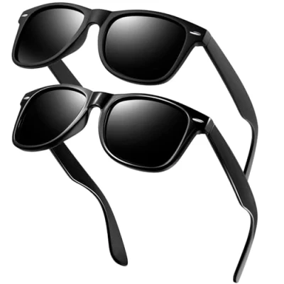 Abbildung von KANASTAL Sonnenbrille Polarisierte Matt Schwarz und Sonnenbrillen Glänzend für Herren Damen UV400 Schutz Klassische Retro Brille