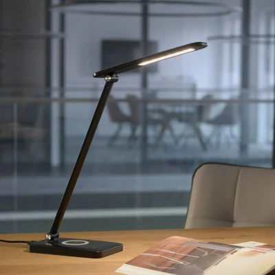 Abbildung von JUST LIGHT LED Tischleuchte »FLORENTINA«, 1 flammig, Leuchtmittel Board fest integriert, Touchdimmer, CCT, Ladefunktion für Handy über USB oder per Induktion