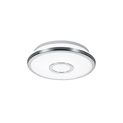 Abbildung von Trio Leuchten LED Deckenleuchte Osaka 678711206, Chrom, Acryl weiß mit Star Light Effekt, 12 Watt, Switch Dimmer, 21,00 x 5,00 cm