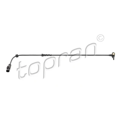 Abbildung von TOPRAN 208 849 ABS Sensor Hinterachse links, rechts mit Kabel für Fahrzeuge 644 OPEL: Corsa D Hatchback, FIAT: Punto Evo Hatchback