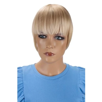 Abbildung von CAISHA Pony Clip In Extensions Stirnfransen Haarteil Haarverlängerung Hellblond Mix HF11 2