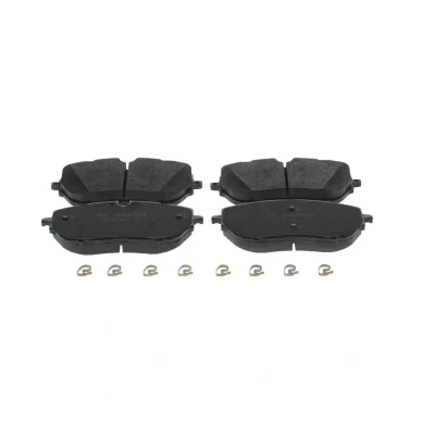 Abbildung von BOSCH 0 986 494 946 Bremsbelagsatz Low Metallic mit Anti Quietsch Blech PEUGEOT: 3008 SUV, 308 SW 2, II Off Road, CITROËN: C5 Aircross