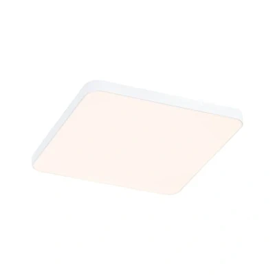Abbildung von Paulmann LED Einbauleuchte »Veluna VariFit Edge IP44 eckig 120x120mm 650lm 3000K Weiß«, 1 flammig, Einbaupanel Weiß