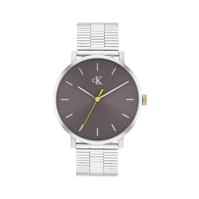 Abbildung von Calvin Klein CK REAL Uhr silvercoloured/ grey, Herren, Größe: One Size, Silver/coloured/ grey