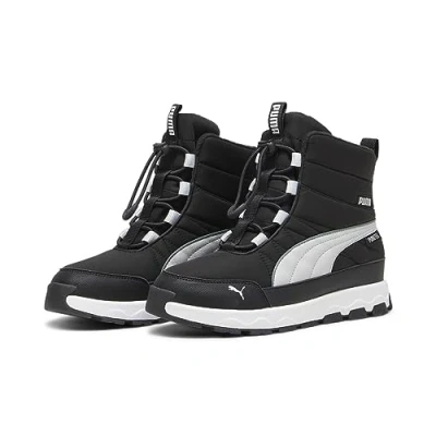 Abbildung von puma Evolve Puretex Snowboot/Winterstiefel für Kinder, Größe: 38, Black ash gray white Schuhe