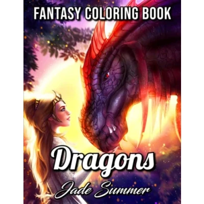 Abbildung von Dragons: An Adult Coloring Book with Mythical Fantasy Creatures and Epic Scenes for Dragon Lovers