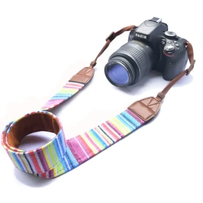 Abbildung von Kamera gurt Nacken Schulter Umhängeband Schultergurt Gürtel Tragegurt für Alle DSLR/SLR/Nikon/Canon/Sony/Lumix/Fujifilm/Ricoh/Samsung/Pentax ETC/Olympus (Weiches Bunt)
