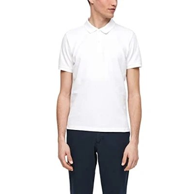 Abbildung von s.Oliver Herren Poloshirt aus Baumwollpiqué (Weiß,XXL)