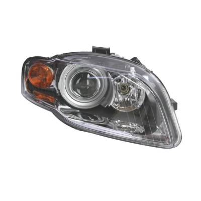 Abbildung von ABAKUS 446 1110RMLDHEM Scheinwerfer rechts D1S, P21W, W5W gelb ohne Lampenträger, Glühlampe mit Stellmotor für LWR Pk32d 2, BA15s