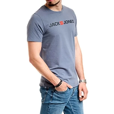 Abbildung von JACK &amp; JONES Herren Jjecorp Logo Tee Ss Crew Neck Noos T Shirt (China Blau (Blau), XXL)