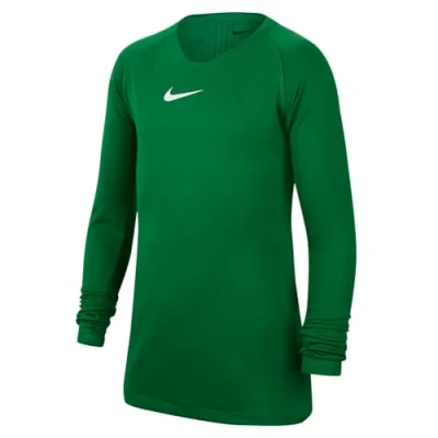 Abbildung von Nike Kinder Kurze Hose Pro Combat Hyperstrong Slider Sweatshirt Longsleeve, Pine Green/White, S