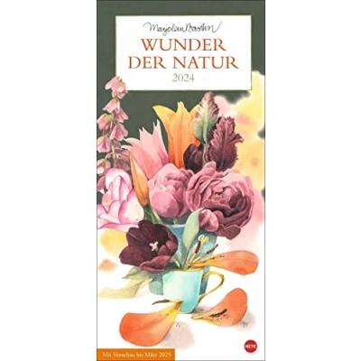 Abbildung von Bastin Wunder der Natur Planer 2024. Wandkalender mit detailreichen Zeichnung. Liebevoll illustrierter Terminkalender 2024 zum Eintragen und Planen.