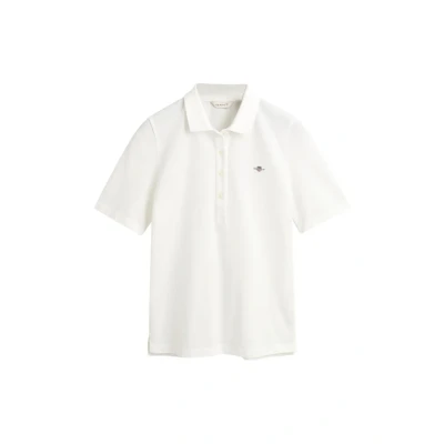 Abbildung von GANT SLIM Shield Poloshirt, Damen, Größe: XS, Eggshell