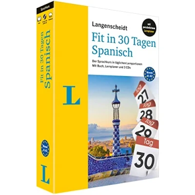 Abbildung von Langenscheidt Fit in 30 Tagen Spanisch Sprachkurs für Anfänger und Wiedereinsteiger mit Buch, 3 CDs persönlichem Lernplaner: Der ... Lernplaner