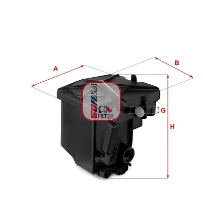 Abbildung von Kraftstofffilter SOFIMA S7420NR
