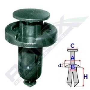 Abbildung von ROMIX B25354 Clip, Zier /Schutzleiste SUBARU: XV I