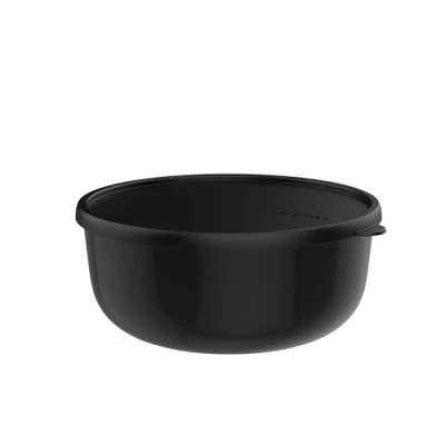 Abbildung von Mepal Mikrowellengeschirr Lumina Frischhaltedosen mit Deckel für Kühlschrank, Gefrierschrank, Dampfgarer &amp; Mikrowelle Mikrowellenschüsseln Aufbewahrungsbox 3000 ml Nordic black