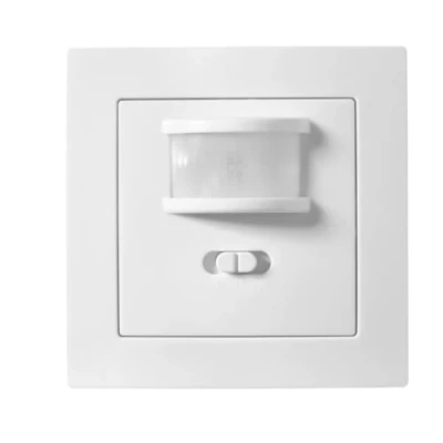 Abbildung von McPower Unterputz IR Bewegungsmelder Flair 160, 750W, LED geeignet, Dämmerungssensor, einstellbare Schaltdauer, IP20, für Innenräume, weiß