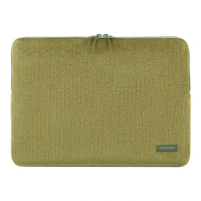 Abbildung von Tucano Second Skin Velluto, Notebook Sleeve aus Cord und Neopren 15,6 Zoll, MacBook Pro 15, 16 Oliv, grün, BFVELMB16 V