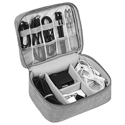 Abbildung von HCFGS Elektronische Tasche Elektronik zubehör organisator Cubes Kabel Etui wasserdicht universal travel Organizer (grau)