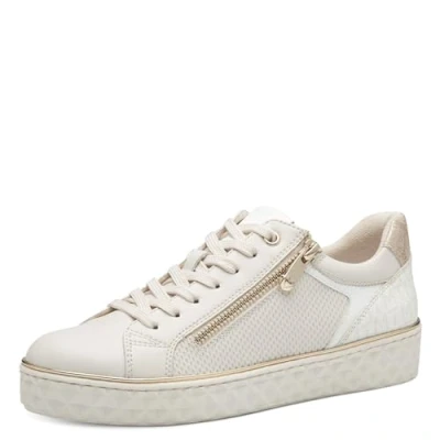 Abbildung von MARCO TOZZI Damen Sneaker flach Vegan Freizeit, Beige (Cream Comb), 37 EU