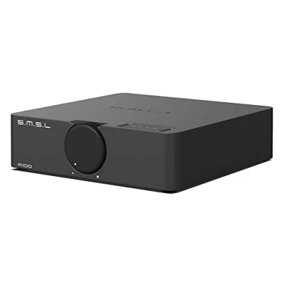 Abbildung von SMSL A100 Verstärker HiFi Stereo, Verwendet Infineons Chip MA12070, 2 * 80W Ausgangsleistung, USB Multi Device Support, Bluetooth 5.0 mit Circuit Protection(Grau)