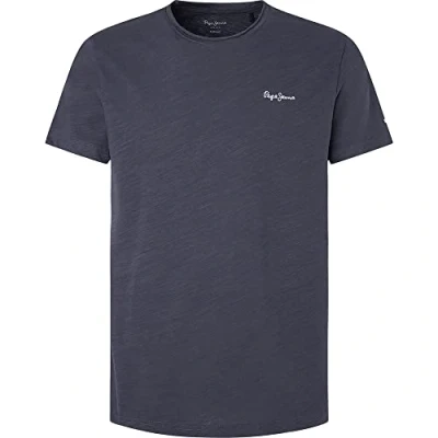 Abbildung von Pepe Jeans Herren Carter T Shirt, Black (Washed Black), M