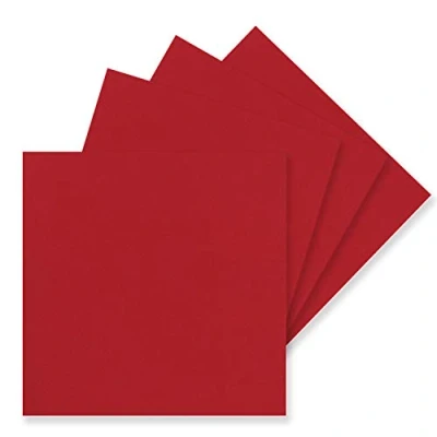 Abbildung von 50 Einzel Karten Quadratisch 15 x cm in Rosenrot (Rot) 240 g/m² blanko Bastel Karten, Postkarten, Bastelkarton Ton Papier Qualität