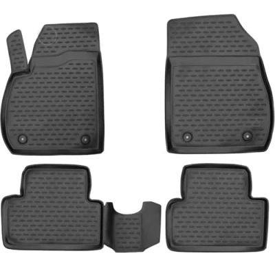 Abbildung von Element Gummimatten Set für OPEL Mokka/Mokka (X) 2012 2019 100% passgenaue Auto Fußmatten, robuste Universal Fußmatte Auto, Fussmatten Gummi,
