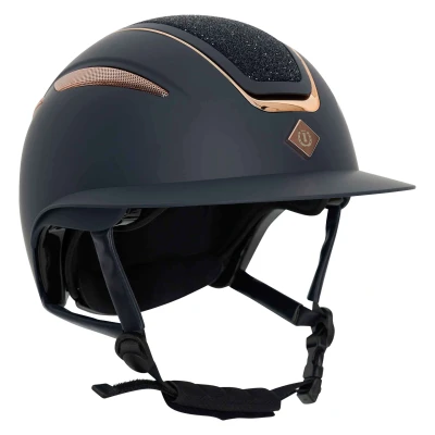 Abbildung von Imperial Riding Reithelm IRHOlania Deluxe Big Visor Navy/Rosegold M (56 58cm) Agradi.deVerkauft von Agradi