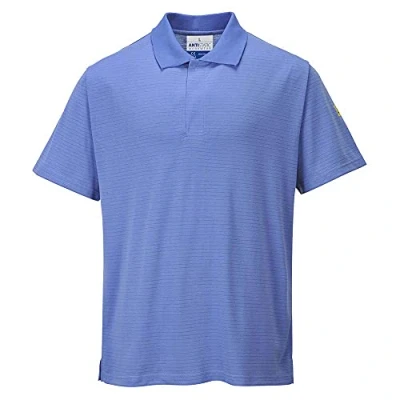 Abbildung von Portwest Antistatik ESD Polo Shirt, Größe: XXL, Farbe: Hamilton Blau, AS21HBRXXL