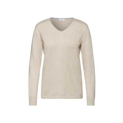 Abbildung von Cecil FEIN Strickpullover, Damen, Größe: Medium, Beige