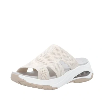 Abbildung von Rieker Damen Pantolette in beige Gr. 39